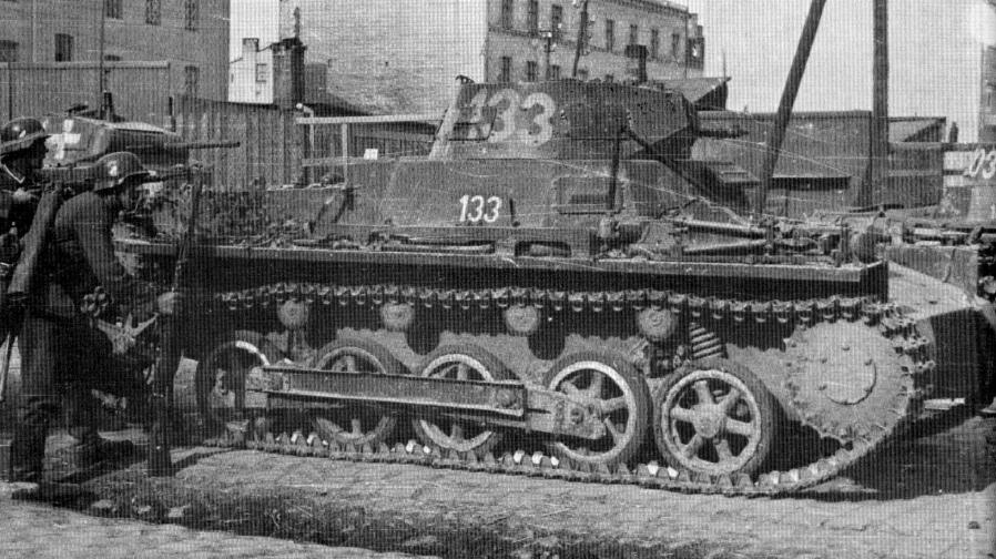 波蘭戰役期間的Ausf B型坦克