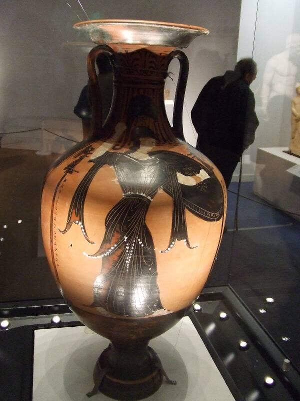 泛雅典娜節的黑像陶雙耳瓶