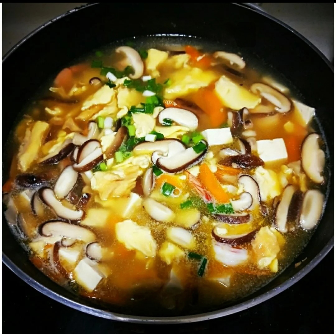 香菇蝦仁豆腐湯