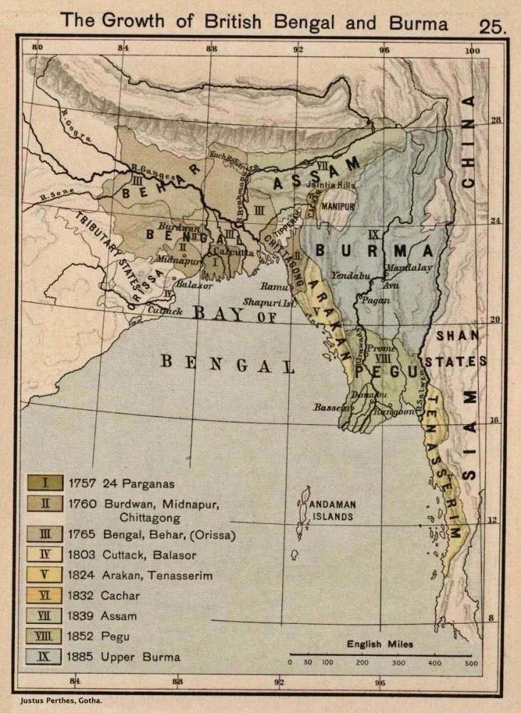 英緬戰爭形勢圖