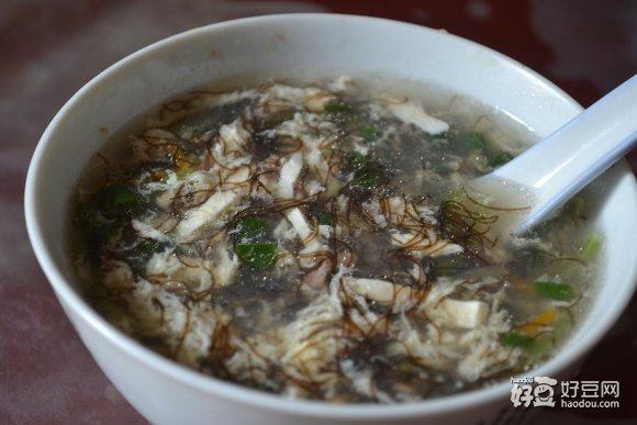 髮菜腐皮湯