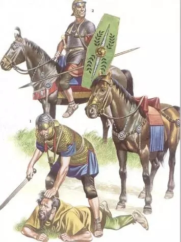 正在收割人頭的羅馬輔助騎兵