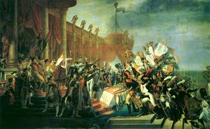 1804年10月5日軍隊在五月廣場向皇帝宣誓