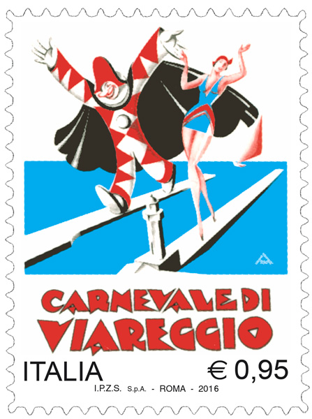 維亞雷焦狂歡節(義大利發行郵票)