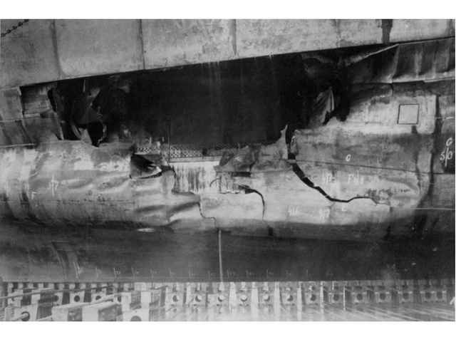 1940年6月8日沙恩霍斯特號艦被魚雷擊中後