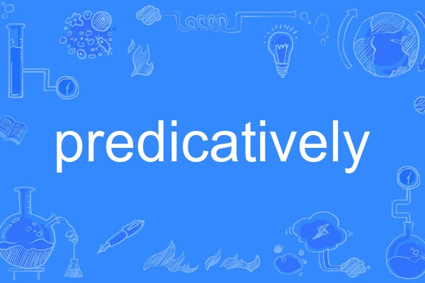 predicatively predicatively