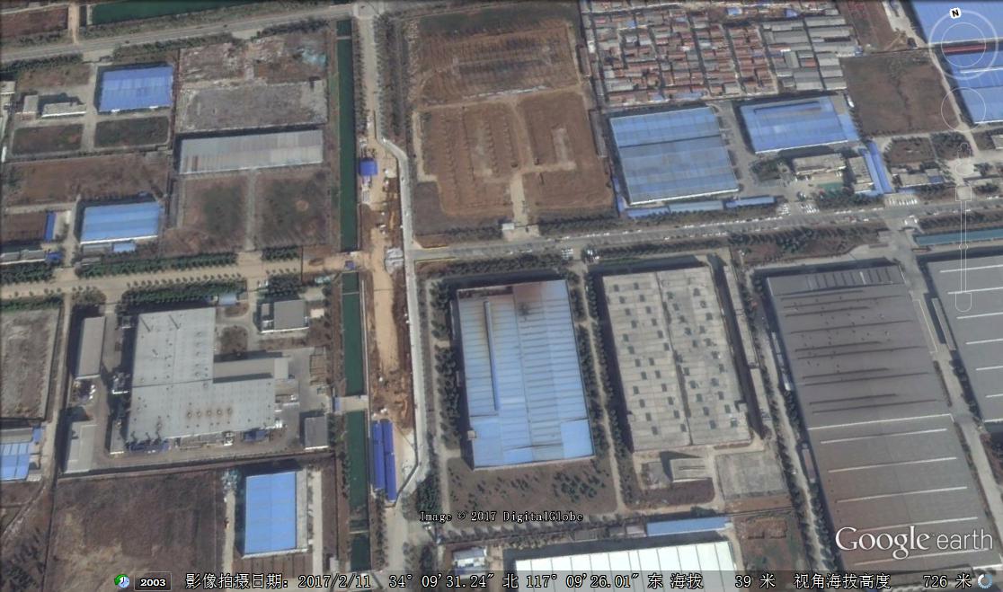 錢江路站衛星地圖（2017-02-12）
