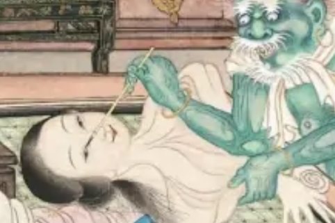窺窗見鬼圖 窺窗見鬼圖