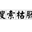 搜尋枯腸 搜尋枯腸