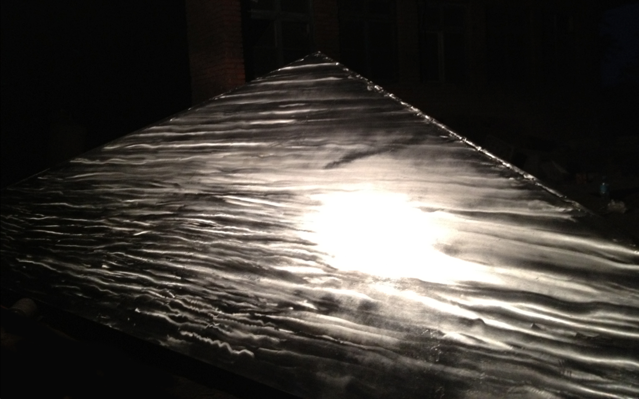 裝置《無盡的書寫－光水墨》金屬焊接2012