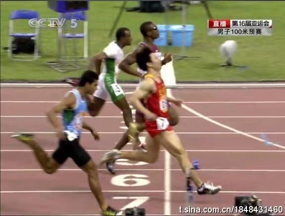 2010年廣州亞運會男子100米預賽第一名