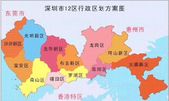 深圳市行政區劃