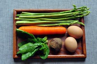 健康蔬菜雞蛋色拉