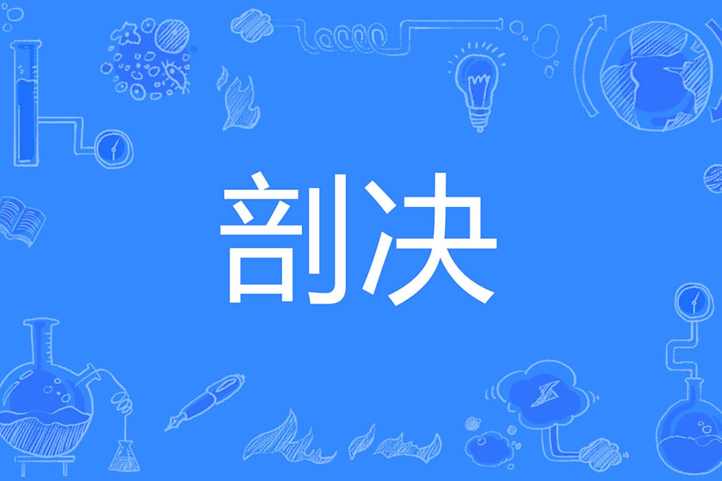 剖決