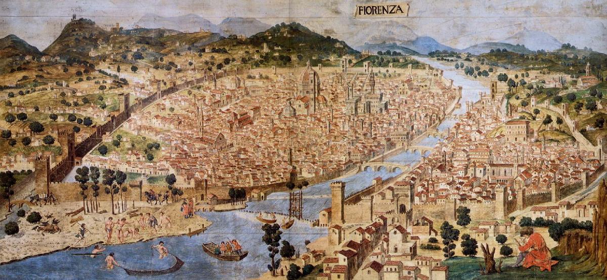 15世紀的佛羅倫斯全貌圖