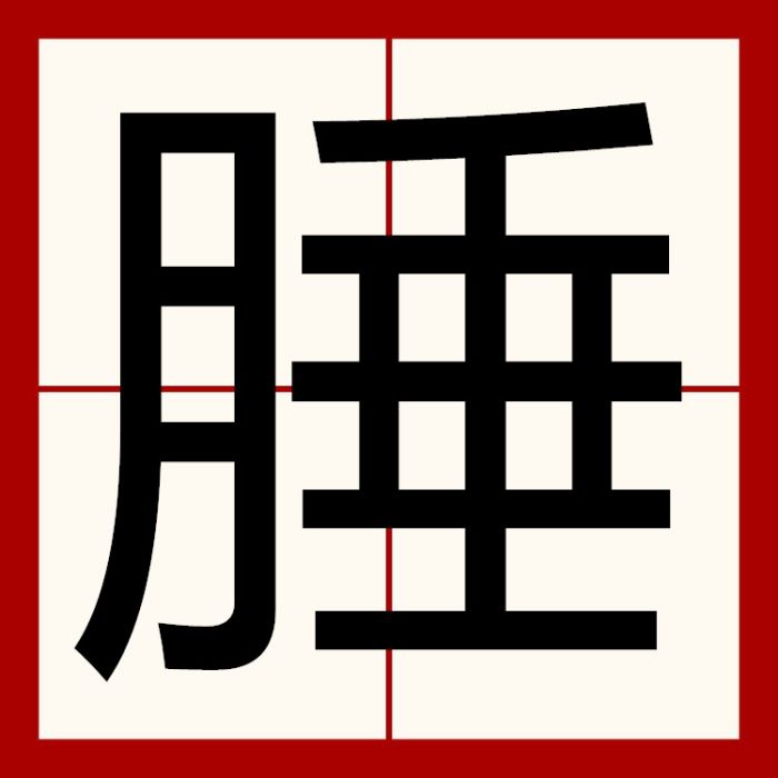 腄 腄