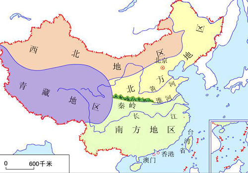中國地域區劃簡圖