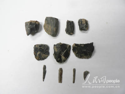北京東胡林人製造的石器