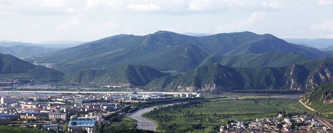 圖們江圖們市與朝鮮南陽市交界段