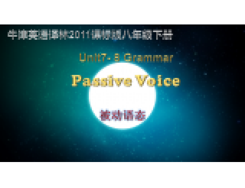 The Passive Voice The Passive Voice