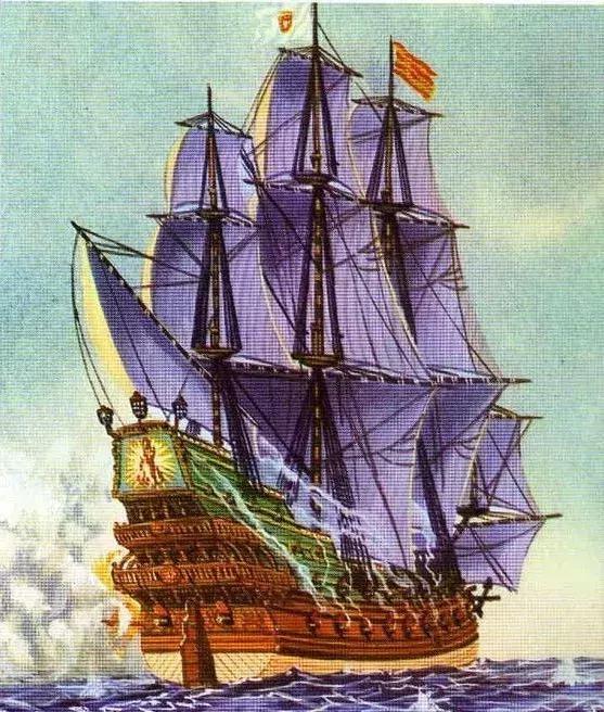 17世紀的 葡萄牙蓋倫戰艦