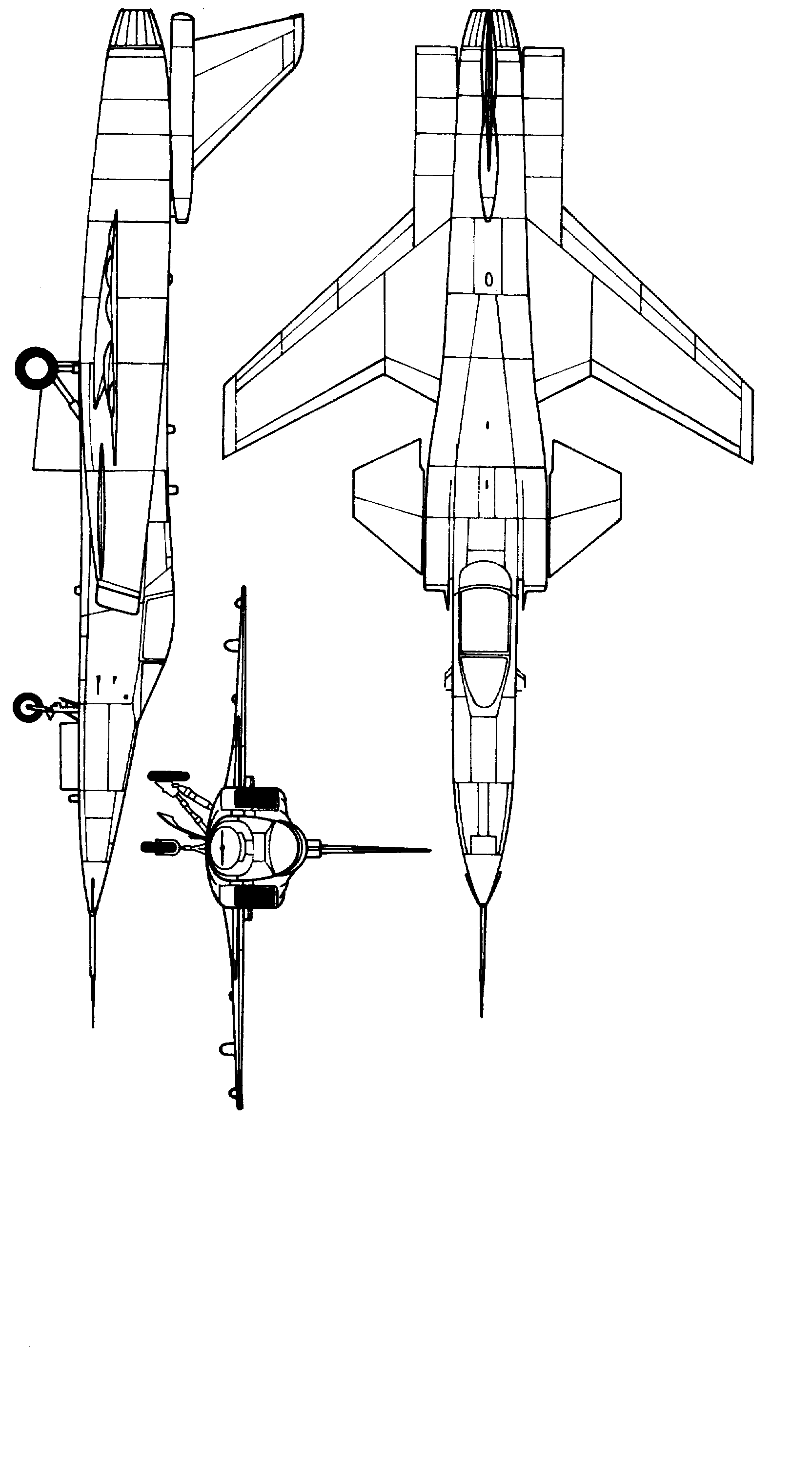 X-29三視圖