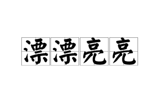 漂漂亮亮(漢語詞語) 漂漂亮亮(漢語詞語)