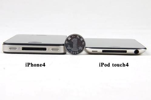ipod touch4與iphone4厚度對比