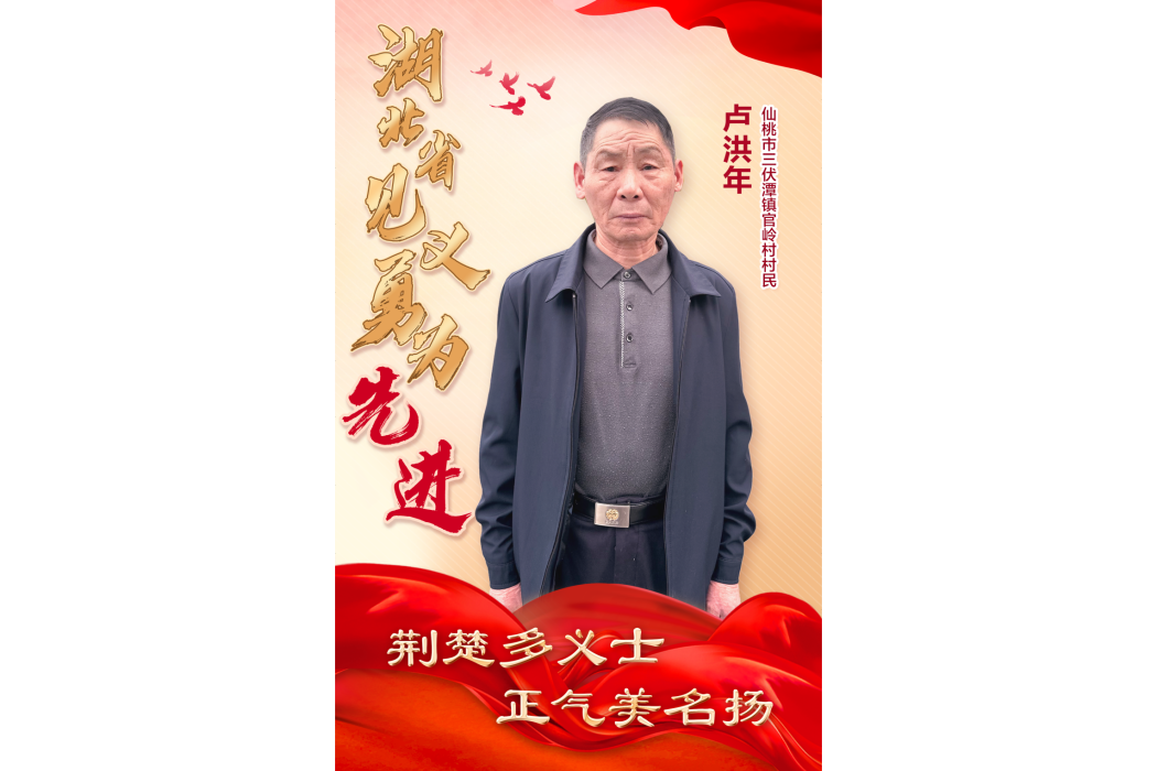 盧洪年(仙桃市見義勇為先進個人) 盧洪年(仙桃市見義勇為先進個人)
