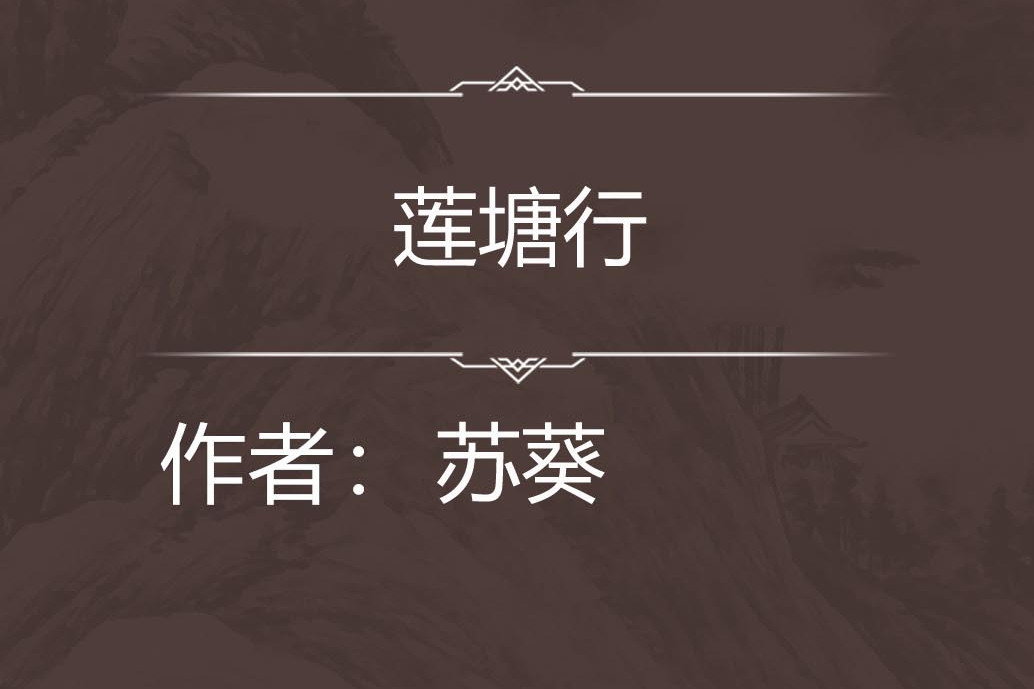 蓮塘行 蓮塘行