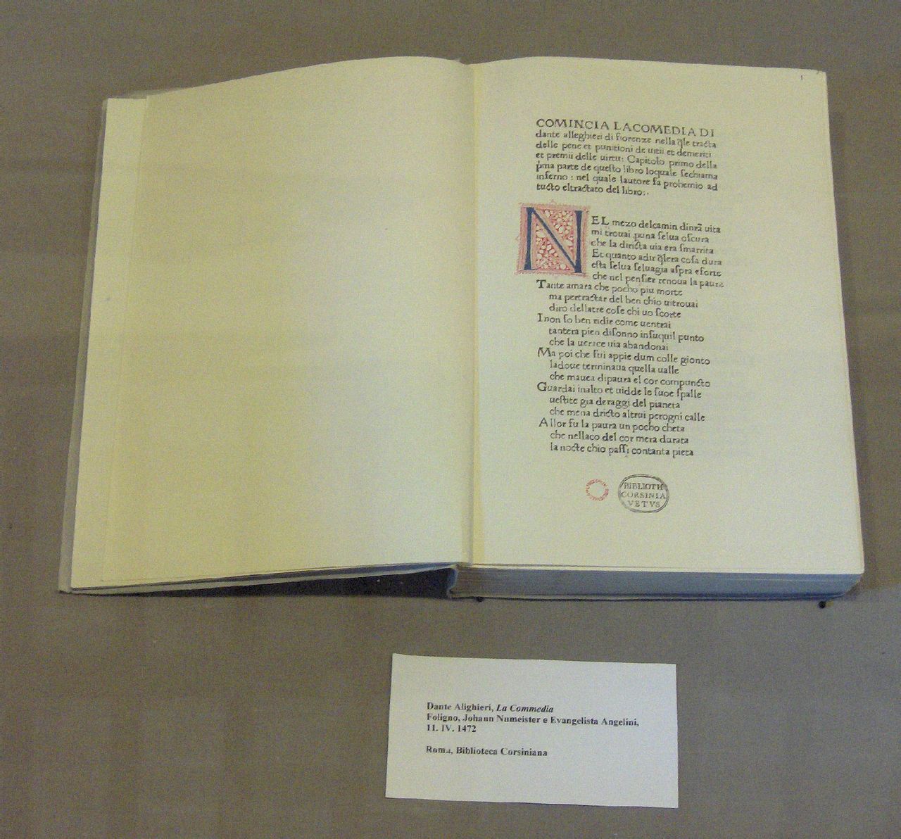 首印版，1472年4月11日