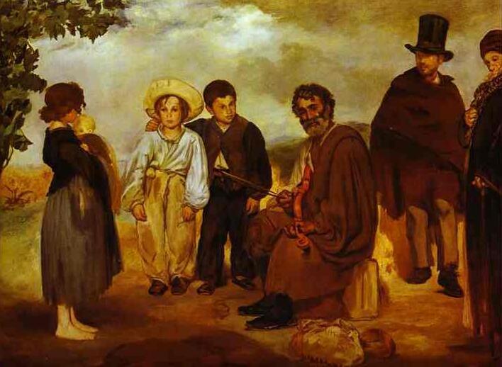 The old musician The old musician