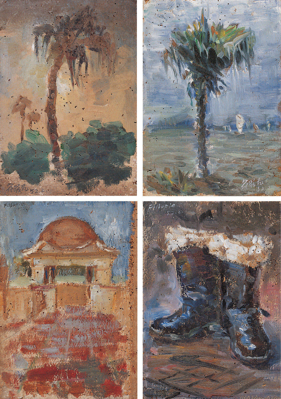 1952年 風景（1-3）、靜物（4）