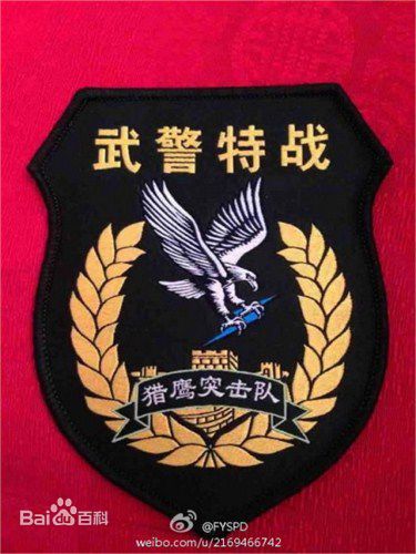 中國武警獵鷹突擊隊原臂章