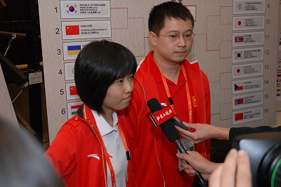 與黃奕中獲得首屆世界智運會混雙冠軍