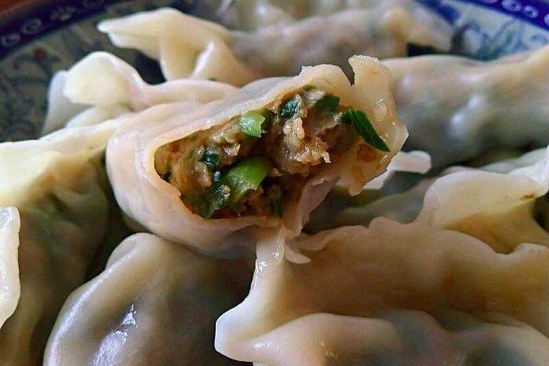 韭菇肉餃