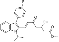 (E)-7-[3-（4-氟苯基）-1-（1-甲基乙基）-吲哚-2-基]-3-羥基-5-氧代庚-6-烯酸甲酯