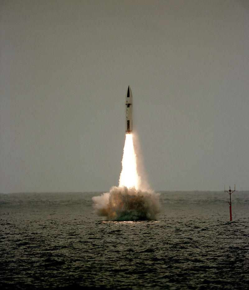 1983年，北極星飛彈從復仇號發射發射