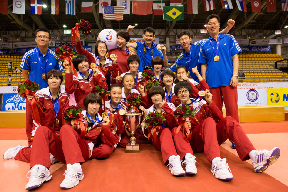 中國國少隊獲2013年U18女排賽冠軍