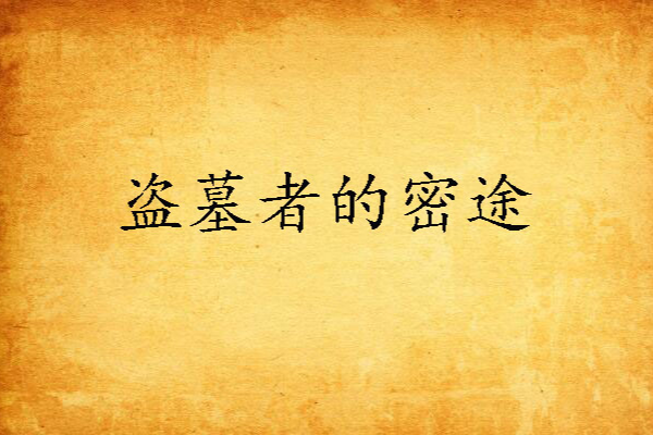 盜墓者的密途 盜墓者的密途
