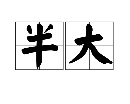 半大 半大