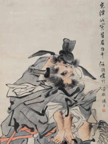 鐘進士圖(任伯年創作繪畫) 鐘進士圖(任伯年創作繪畫)