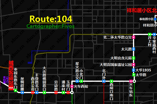 西安公交104路 西安公交104路