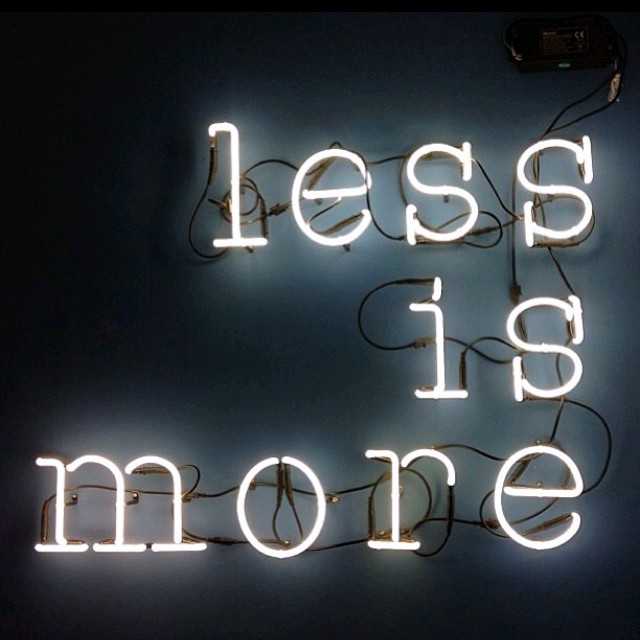 less is more(簡飾)