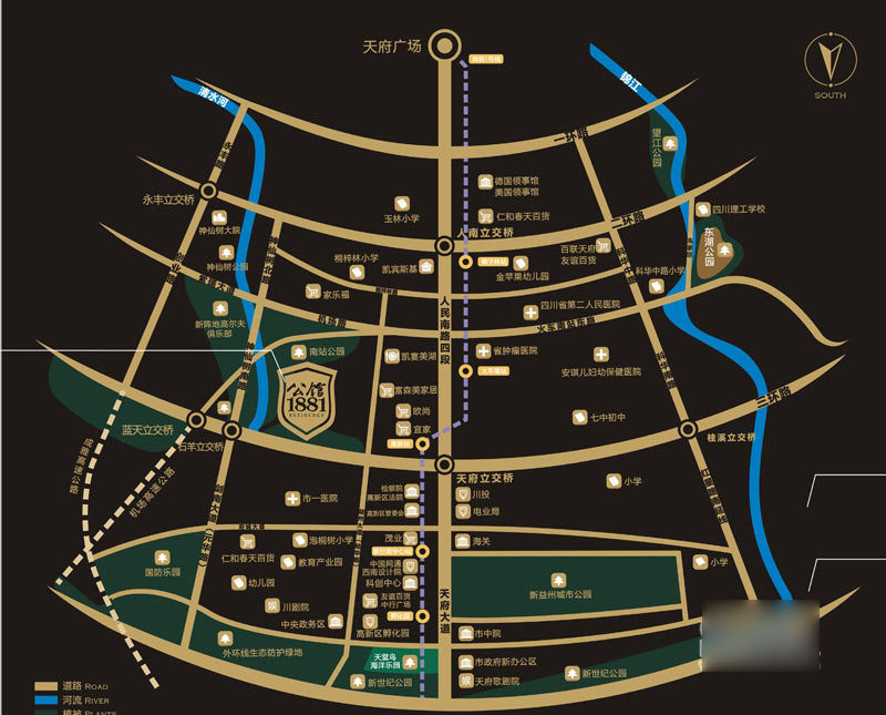 藍光公館1881——交通圖