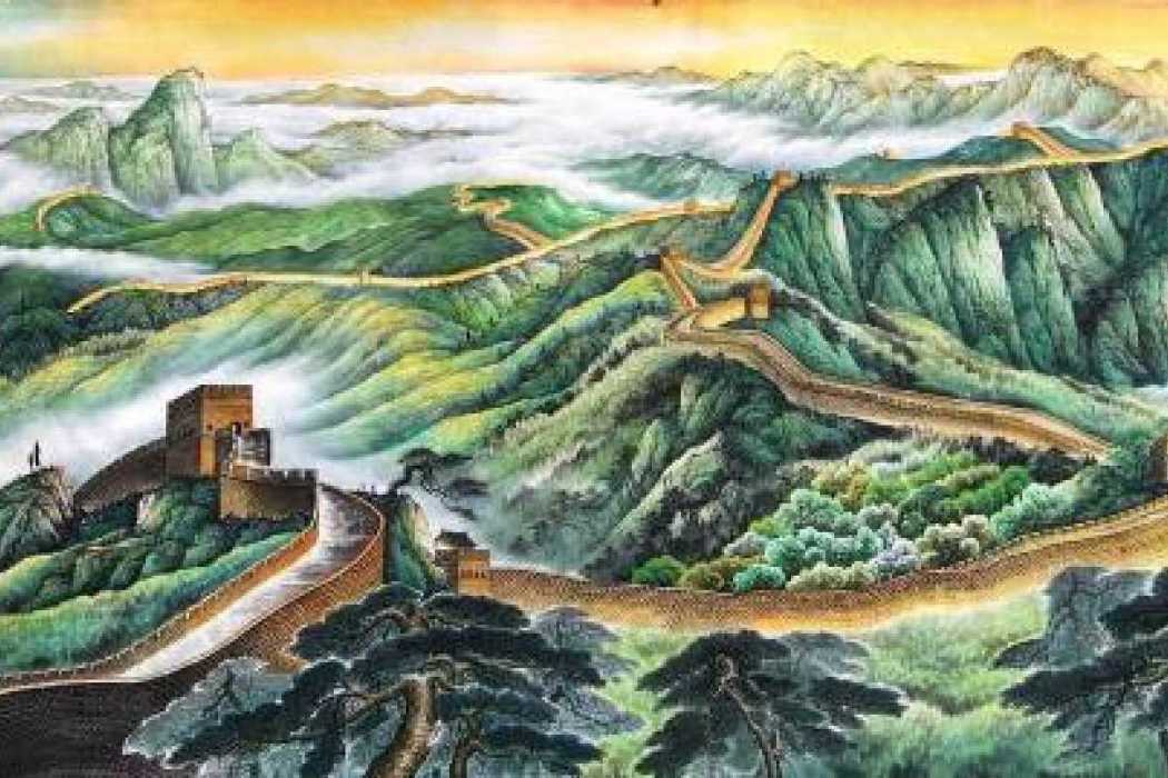 幽谷圖(陳勇法創作絹本墨筆畫) 幽谷圖(陳勇法創作絹本墨筆畫)
