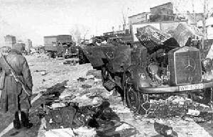 奧廖爾戰役----在戰爭中被毀的火車