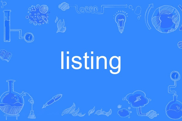 listing listing