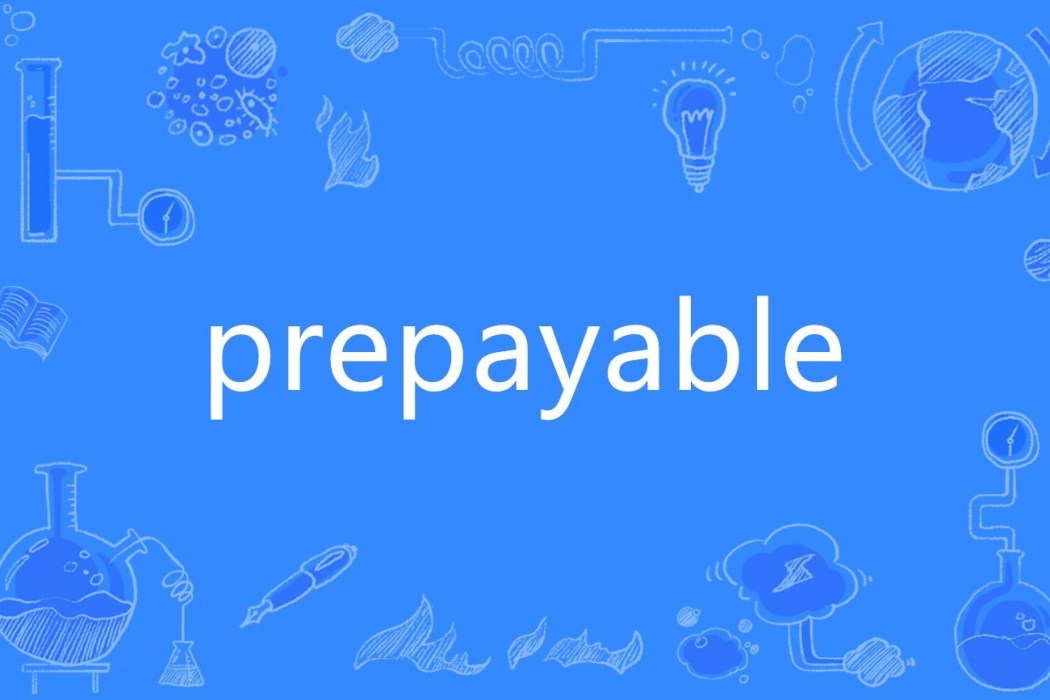 prepayable