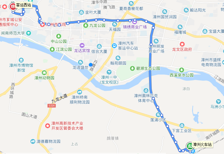 漳州公交29路路線圖
